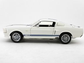 Ford Shelby GT500 Super Snake 1967 White with Blue Stripe 1 18