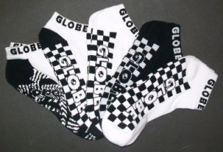 Globe Strobe Ankle Socks 5 PK Mens 7 11USA GS12 Australian Seller Fast