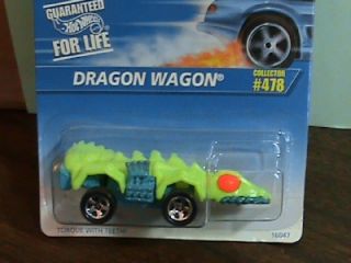 Hotwheels 478 Green Dragon Wagon 5 Spoke China