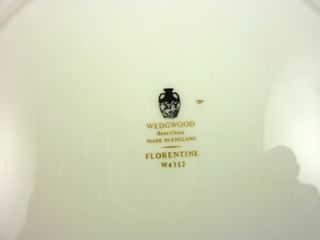 Black White Wedgwood Florentine China Dinnerware W4312 Gold Rim