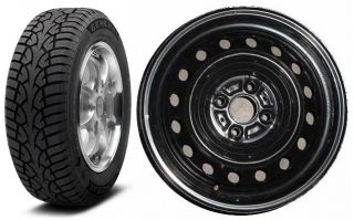 Scion XB XA Yaris Prius C Steel Wheel and General Altimax Snow Tire