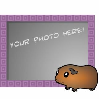 Cartoon Guinea Pig (brown) Photo Cut Outs
