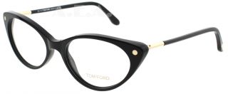 Tom Ford TF 5189 V Black 001 Womens Cat Eye Designer Eyeglasses