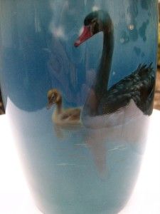 RARE Royal Doulton Titanian Swan Vase Sighed H Allen C 1920