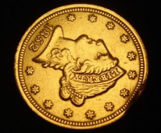 1852 $2 1 2 Liberty Head Gold Coin Quarter Eagle RARE
