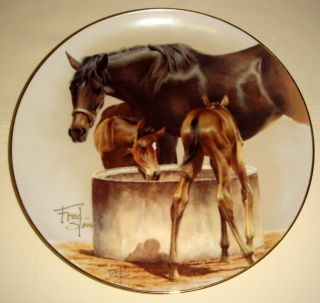 Fred Stone Water Trough Colts Plate Personally Signed