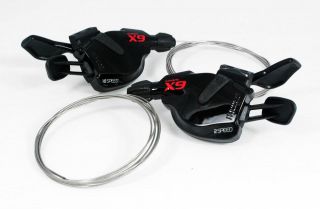 Sram X 9 X.9 X9 Trigger Shifter Lever Set/1pair/ 2x10 speed/234g/Black