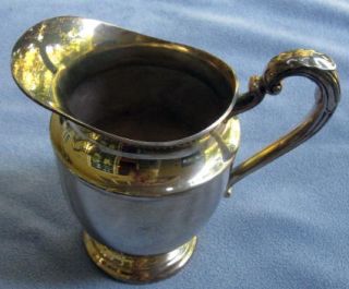 Cheshire Silver Silverplate Water Pitcher Gadroon Rope Border