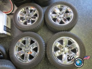 Yukon Sierra Denali Factory 20 Wheels Tires OEM Rims Chrome Clad 5420