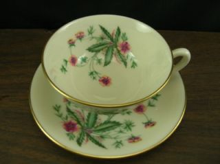Lenox China USA Country Garden Cup and Saucer w 302