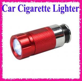Car Cigarette Lighter Rechargable LED Flashlight Torch 12V Output