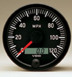 VDO Vision Series Speedometer 0 120 MPH 3 3 8 Dia Electrical 437153