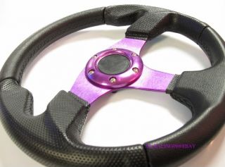 is for A brand new 320mm Racing Steering wheels in Anodized Purple