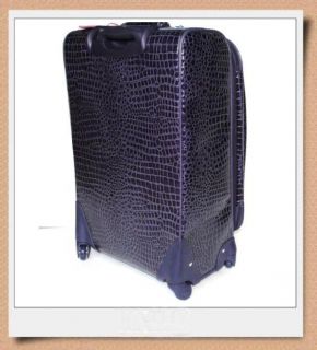  Rolling Expandable Suitcase in Purple w/ 360 degree spinner Wheels
