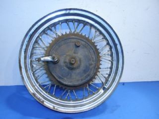Chrome on chopper rim is nice and will clean up very well except for a