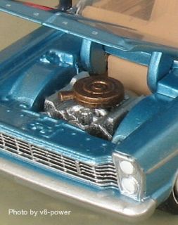 GALAXIE 500 CONV, Opening Hood w/390 ci V8, RRs, 164 Scale, 1 of 5000