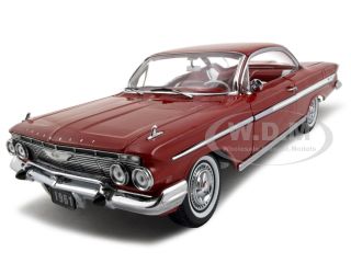 Chevrolet Impala (Roman Red) SS 409 die cast car model by Sunstar