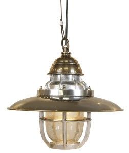 Nautical Steamer Deck Hanging Lamp Ceiling Fixture Light Authentic