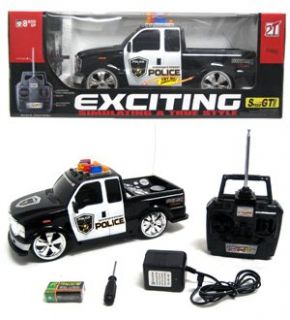 Features of Police Ford F 250 Lights and Music RTR Electric RC Truck
