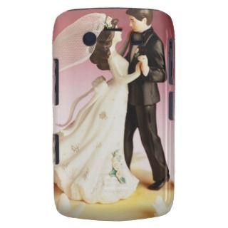 Bride and Groom Wedding Cake Figurines Blackberry Bold Case