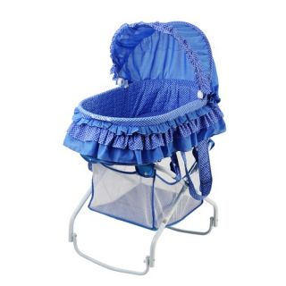 Dream on Me 2 in 1 Bassinet to Cradle in Blue 440 B