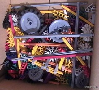 Mixed Lot KNEX KNEX Building Toy Rods Wheels Connector