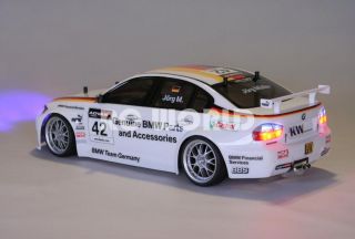 Tamiya 1 10 RC BMW 320SI Dell Race Car Halo L E D Lights Mint Ready to