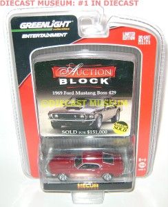 1969 69 Ford Mustang Boss 429 Greenlight Auction 2010