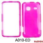 FOR SAMSUNG GALAXY PREVAIL PRECEDENT TRANSPARENT HOT PINK CASE COVER