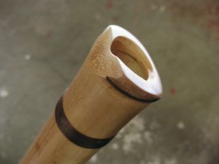 Root End Ji Nashi Shakuhachi Madake Bamboo Flute Key of A