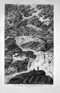 1786   Rotzloch Wasserfall Kanton Nidwalden Kupferstich