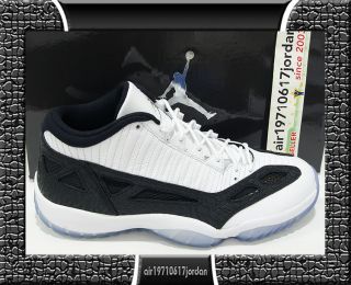 2011 Nike Air Jordan XI 11 Retro Low LE White Black Cement US 8~12 Red