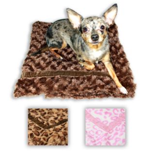 Dog Beds Hip Doggie Super Soft Mink Fur Trundle Blankets
