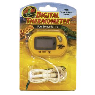 ZOO MED™ Digital Terrarium Thermometer with Temperature Probe   Sale   Reptile