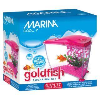 Fish Aquariums Starter Kits Marina Goldfish 1.77 Gallon Aquarium Starter Kit