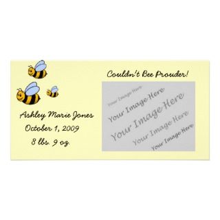 Bumble Bee Baby Birth Announcement Photo Card