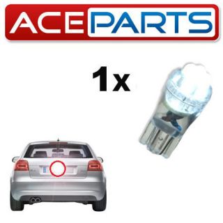 1x White Number Plate Light LED [501,W5W,T10] High Power Upgrade Bulb