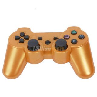 Bluetooth Wireless Controller Gamepad for Sony PlayStation 3 PS3 Gold