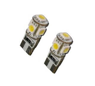 LED Light Bulbs T10   501   T10   5SMD   5050 CANBUS 5 SMD White