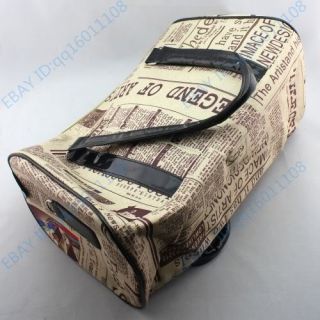 Womens Newspaper Print Shoulder Bag Handbag Purse A138 GB