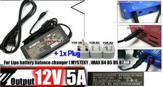 POWER 12v 5A Adapter for MYSTEKY iMAX B5 B6 RC Charger