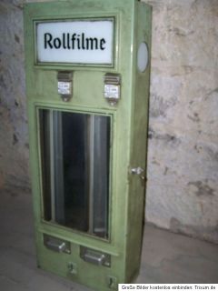 Alter Rollfim Automat für alte Kamera, Warenautomat 1939 D.R.P