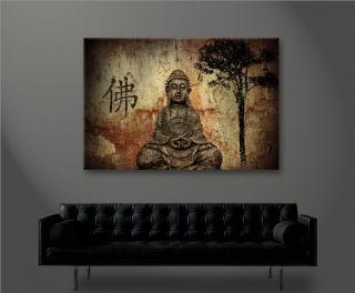 Buddha V10 100 Bild Bilder auf Leinwand inkl. Rahmen Kunstdruck