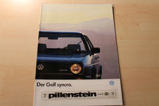 66141) VW Golf II syncro Prospekt 01/1987