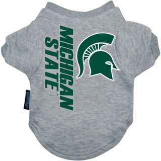 Michigan State Spartans Logo Pet T Shirt    Clothing & Accessories   Dog