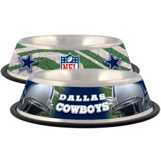 Dallas Cowboys Stainless Steel Pet Bowl   Team Shop   Dog