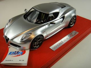 18 BBR ALFA ROMEO 4C CONCEPT MET STEEL LIMITED 20 PIECE LEATHER BASE