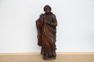  Skulptur Heiliger Johannes Holz geschnitzt Suedtirol 18 Jhd gehoehlt