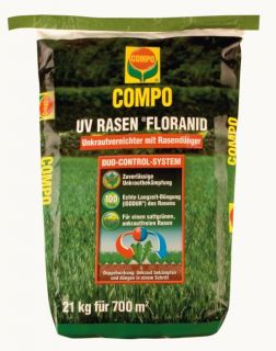 Compo Rasendünger + Unkrautvernichter UV Rasen Floranid 21 kg