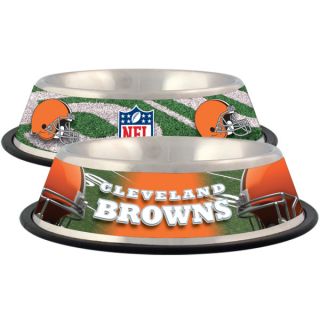 Cleveland Browns Stainless Steel Pet Bowl   Team Shop   Dog